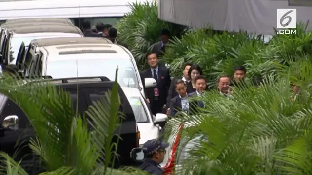 VIDEO: Rombongan Kim Jong-un Bertolak Menuju Pulau Sentosa