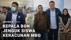Kepala BGN, Sudaryono, membesuk korban keracunan MBG di Semarang, Jawa Tengah. Selain membesuk korban, Sudaryono juga memberi sanksi SPPG pemasok MBG ke SMK Negeri 6, yang membuat ratusan siswa dan belasan guru diduga keracunan.