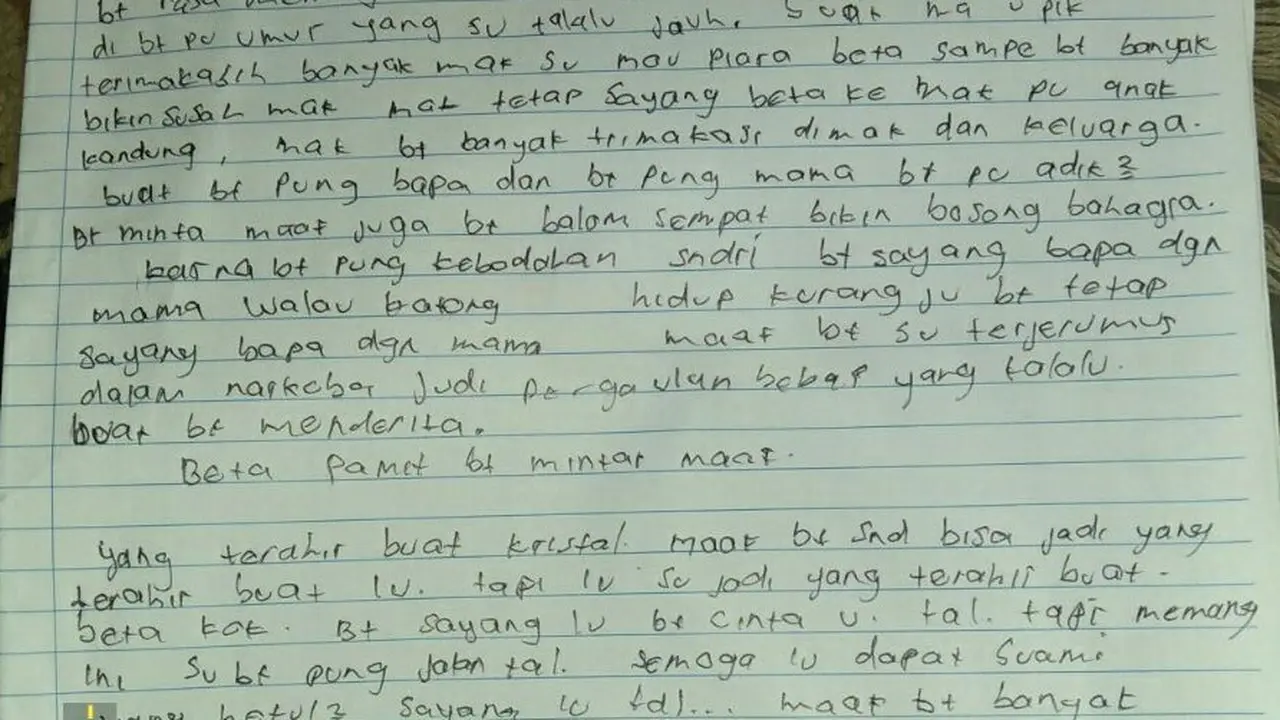 Surat bunuh diri