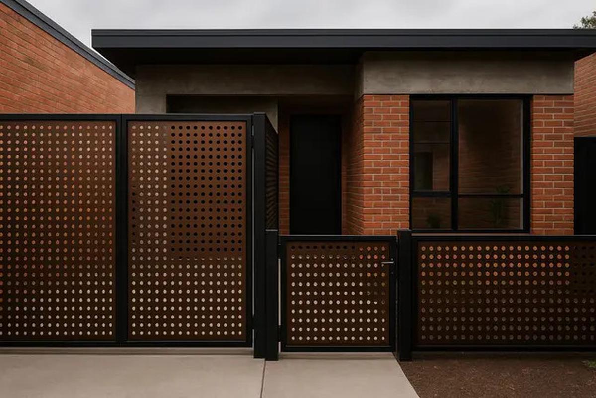 11 Model Rumah Minimalis dengan Pagar Roster yang Tren di 2025, Bikin Fasad Rumah Makin Estetik
