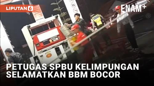 VIDEO: Nyesek! BBM Bocor dari Mesin SPBU