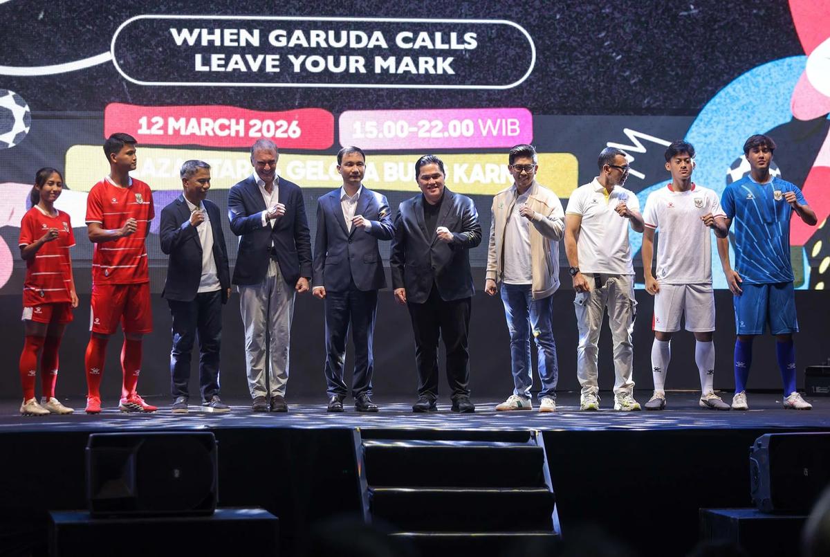 FOTO: Kelme Luncurkan Jersey Baru Timnas Indonesia