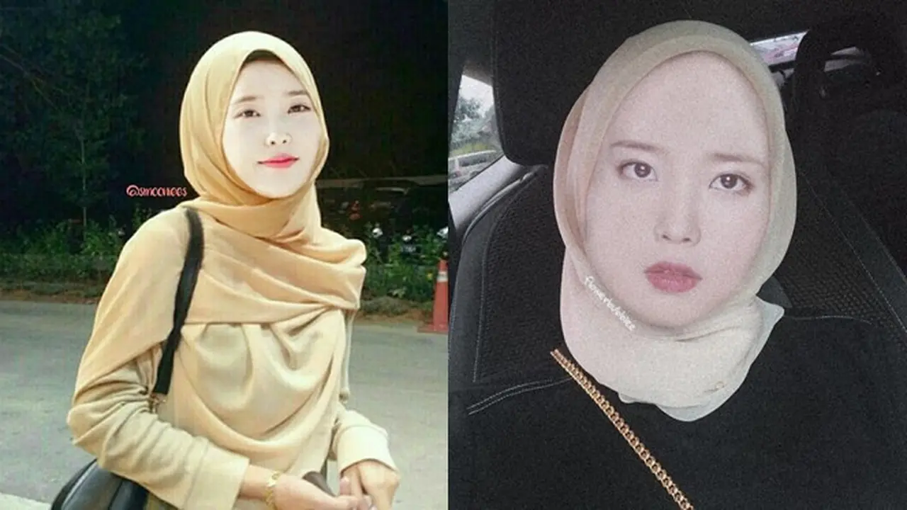 6 Editan Foto IU Pakai Hijab, Netizen: Cocok Dikenalin ke Ortu