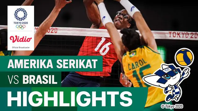 VIDEO: Laga Seru Final Voli Putri Olimpiade Tokyo 2020, Amerika Serikat Vs Brasil