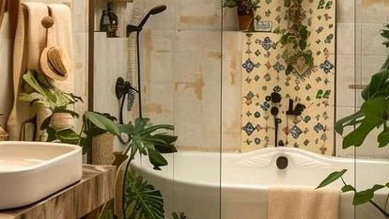 Desain Kamar Mandi Unik Nuansa Alami