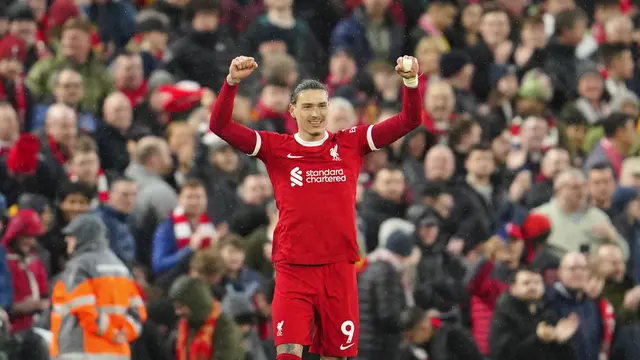 Foto: Gol Tak Terduga Darwin Nunez Buka Keran Gol Kemenangan Liverpool Atas Sheffield United di Liga Inggris
