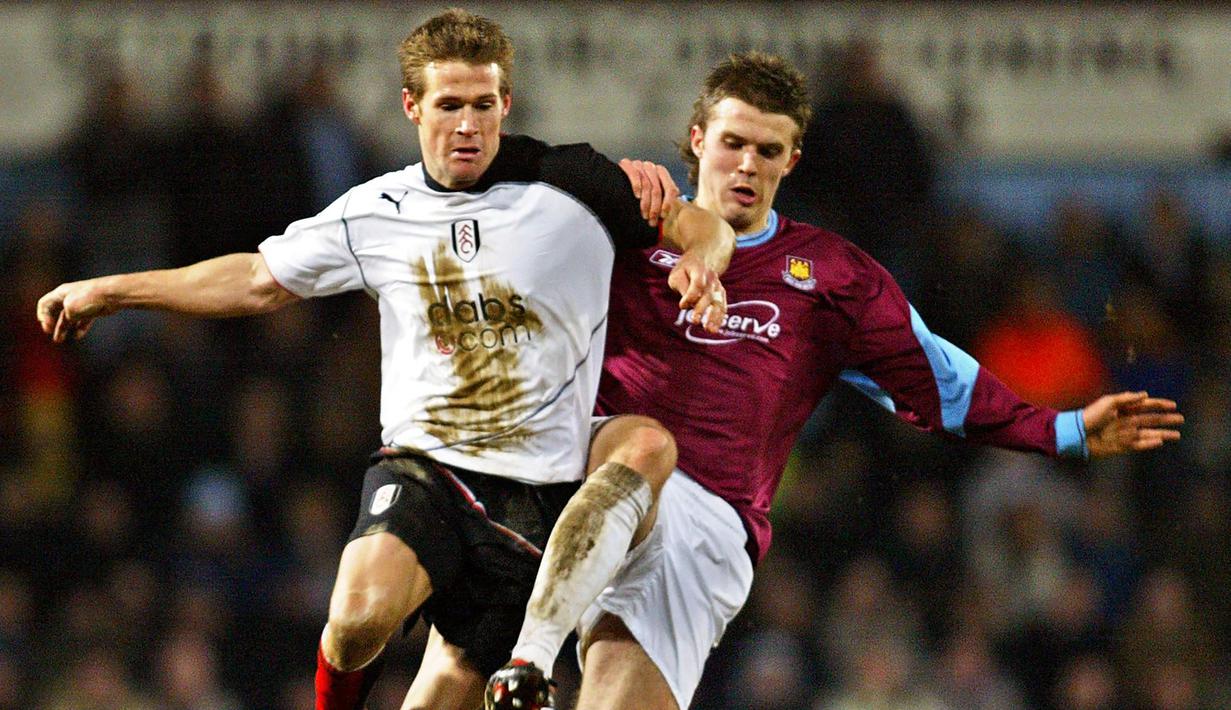 Michael Carrick meninggalkan West Ham United di akhir musim 2003/2004 untuk bergabung dengan Tottenham Hotspur. Bersama The Hammers ia total tampil dalam 153 laga dengan torehan 6 gol dan 3 assist. (AFP/Adrian Dennis)