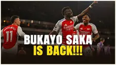 Hanya butuh waktu enam menit saja bagi Bukayo Saka untuk mencetak gol untuk Arsenal. Gol ini menjadi indah karena dirinya baru saja sembuh dari cedera yang lebih dari 100 hari, apa lagi gol ini adalah gol kemenangan bagi The Gunners.