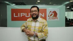 Wakil Ketua Umum Partai Golkar hasil Musyawarah Nasional IX Jakarta, Yorris Raweyai melakukan kunjungan ke ruang redaksi Liputan6.com di kawasan Senayan, Jakarta, Senin (23/3/2015). (Liputan6.com/Helmi Fithriansyah)