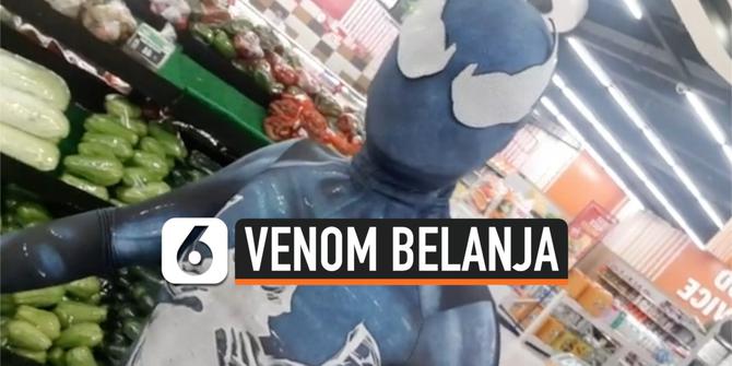 VIDEO: Venom, Musuh Spiderman Terlihat Belanja di Supermarket