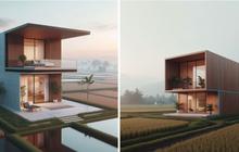 Tak Selalu Ndeso, Ini 7 Desain Rumah Minimalis Pinggir Sawah yang Estetik dan Bikin Tetangga Iri