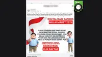 Cek Fakta: Tidak Benar Link Cek Bansos PKH dan BPNT yang Cair Maret-April 2026