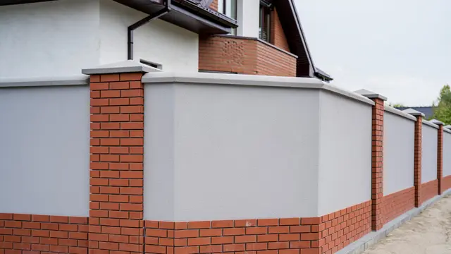 10 Model Pagar Tembok Rumah Minimalis Murah dan Estetik di 2025/ Ilustrasi AI