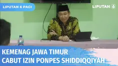 Kantor Wilayah Kementerian Agama Jawa Timur, mencabut izin operasional Pondok Pesantren Shiddiqqiyah, Jombang. Selain itu, Kemenag Jatim juga menghentikan penyaluran dana bantuan operasional sekolah ke pesantren tersebut.