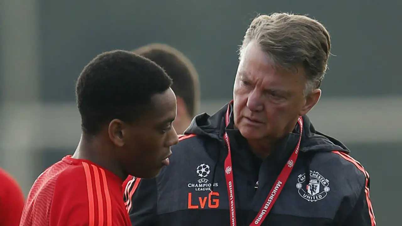 Anthony Martial dan Louis van Gaal