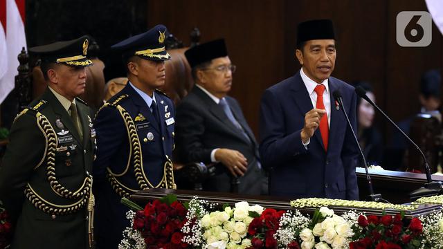 Momen Pelantikan Jokowi-Ma'ruf Amin sebagai Presiden dan Wakil Presiden