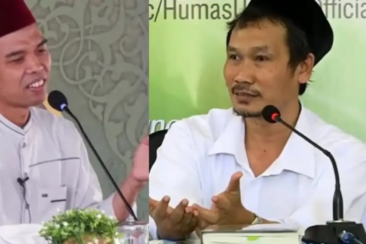 Ustadz Abdul Somad (UAS) dan KH Ahmad Bahauddin Nursalim (Gus Baha)