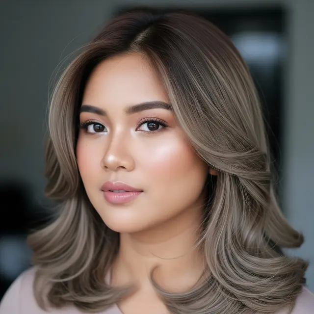 Rambut Pirang Ash Brown