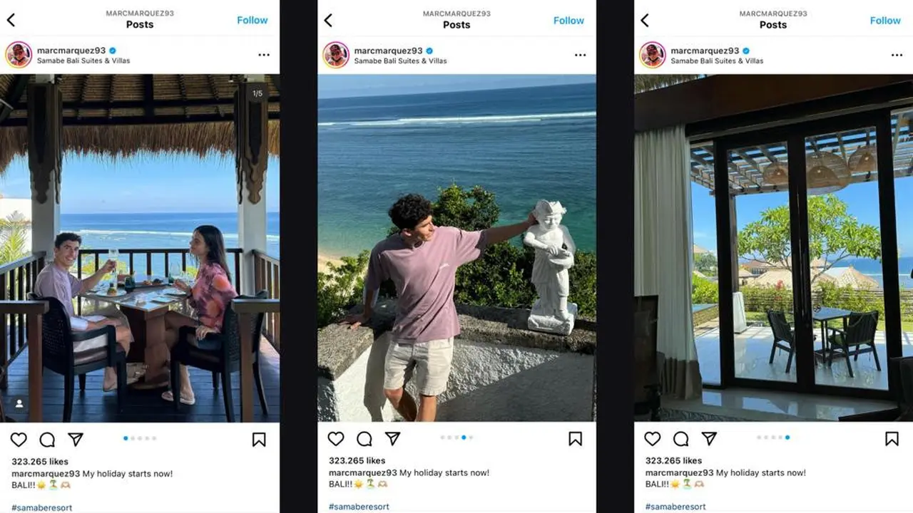 Marc Marquez Liburan Bersama Pacarnya di Bali