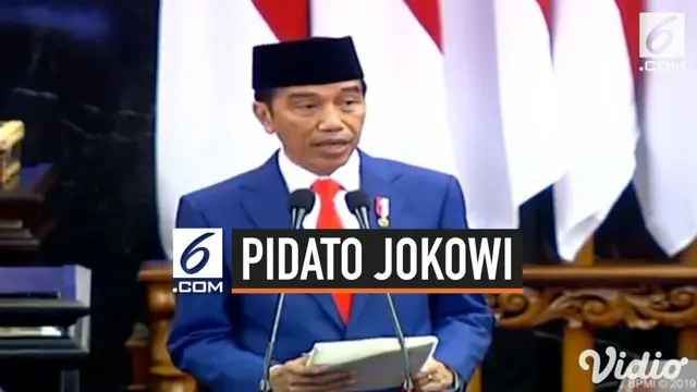 Presiden Jokowi menjelaskan asumsi ekonomi makro Indonesia pada 2020. Diantaranya besaran pertumbuhan ekonomi, inflasi, dan kurs Rupiah pada USD.