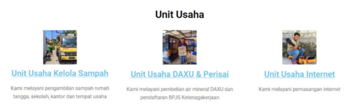 Unit Usaha BUMDes Tamanmartani