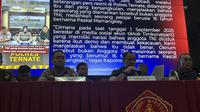 Kepala Pusat Penerangan (Kapuspen) TNI Brigjen Freddy Ardianzah saat konferensi pers di Mabes TNI, CIlangkap, Jakarta Timur. (Liputan6.com/M Radityo Priyasmoro)