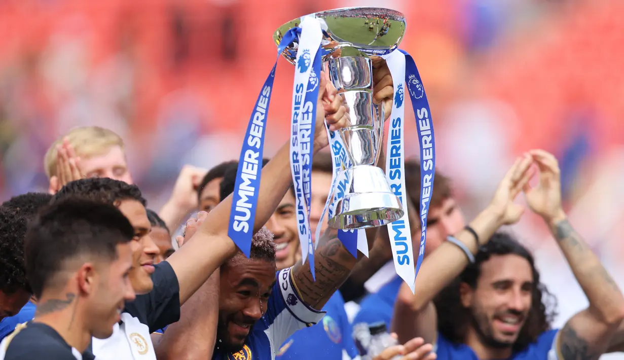 <p>Chelsea menang atas Fulhma dengan skor 2-0. (Mike Stobe/Getty Images/AFP)</p>