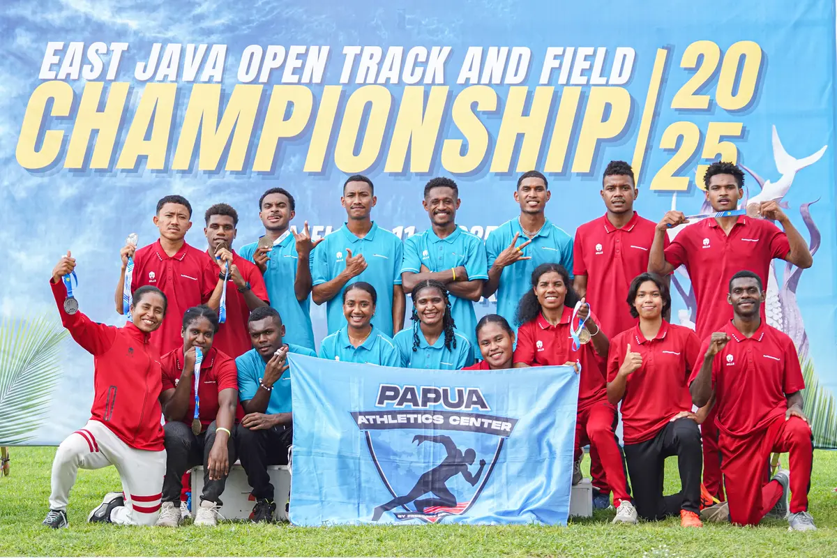 Atlet atletik muda dari Papua Athletics Center (PAC)