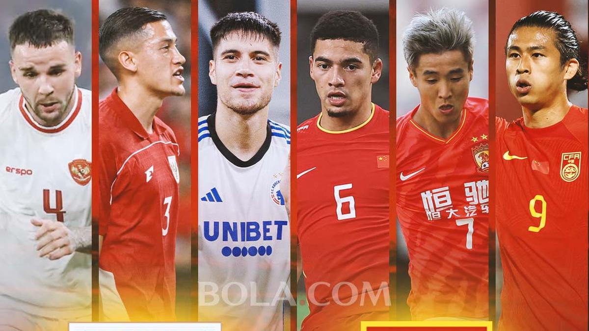 Duel 5 Pemain Termahal Timnas Indonesia Vs China: Skuad Garuda Rasa Eropa, Team Dragon Didominasi Amunisi Lokal