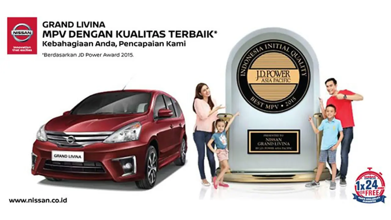 Grand Livina Raih Peringkat Satu J.D. Power IQS 2015 Segmen MPV