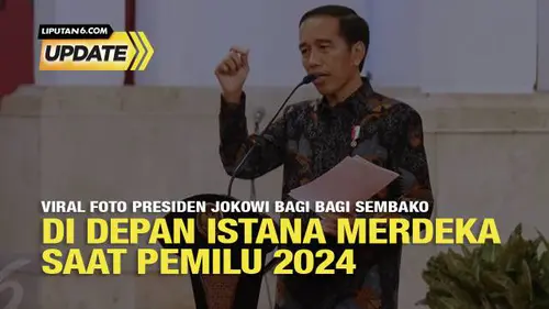 Tidak Benar Video Pembagian Sembako oleh Presiden Jokowi Dalam Rangka Pemilu