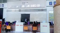 Suasana lobi RSUD Syamrabu Bangkalan. Ini merupakan rumah sakit terbaik di Madura dan sejak merebak virus Corona menjadi rujukan untuk pasien Covid 19.