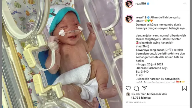Unggahan Reza Alisyahbana. (Foto: Instagram @rezali19)