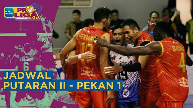 Berita Motion grafis jadwal lengkap PLN Mobile Proliga 2023 Putaran Kedua, yang memasuki pekan pertama. Juara putaran pertama, Jakarta Bhayangkara Presisi akan menghadapi Kudus Sukun Badak pada Kamis (2/2/2023) pukul 16.00 WIB.