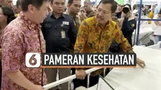 Menteri Kesehatan Republik Indonesia, Terawan Agus Putranto mengunjungi Pameran Pembangunan Kesehatan 2019 di ICE BSD pada Sabtu (9/11/2019). Ia bangga melihat banyaknya inovasi baru pada alat kesehatan di Indonesia.