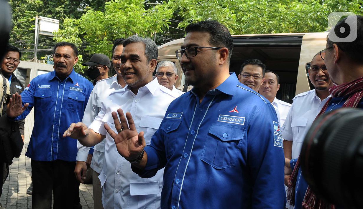 Pertemuan yang digelar Demokrat dan Gerindra melanjutkan pertemuan sebelumnya antara Ketua Umum Gerindra dengan Ketua Majelis Tinggi Demokrat. (merdeka.com/Imam Buhori)