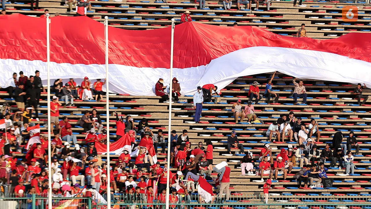 Pendukung Timnas Indonesia di SEA Games 2023