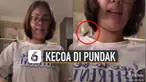 Wanita ini tak menyadari kecoa masih menempel di bajunya setelah berusaha mengusirnya.