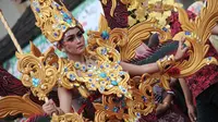 Pemkab Purbalingga meningkatkan popularitas batik lokal melalui batik carnival 2018. (Foto: Liputan6.com/Dinkominfo PBG/Muhamad Ridlo)