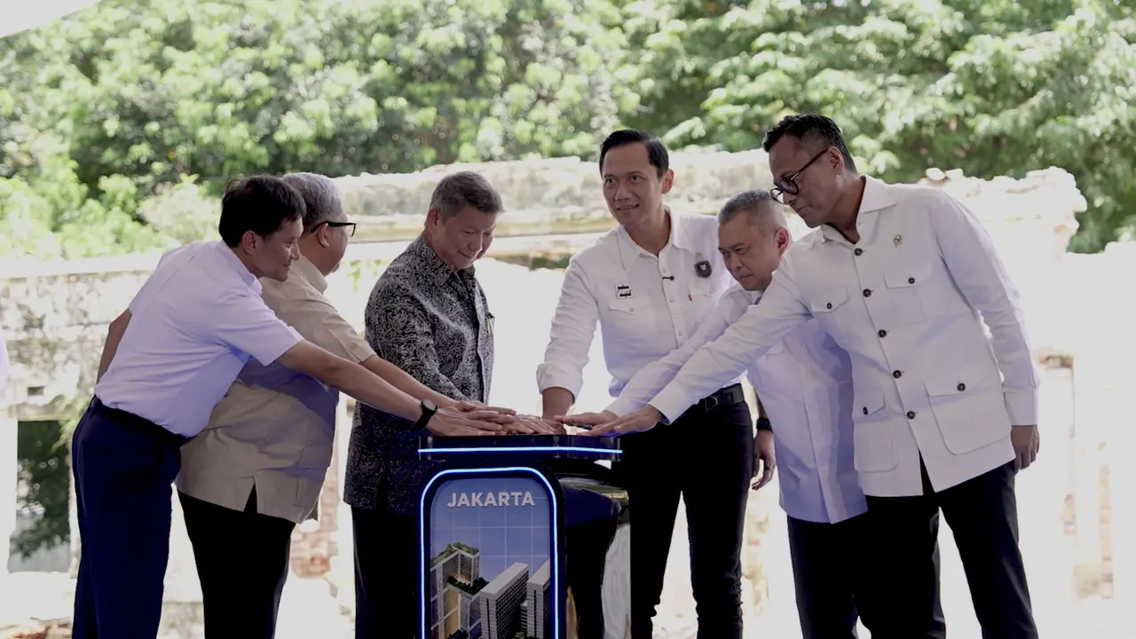 Ketua Satgas Perumahan Hashim Djojohadikusumo dalam acara groundbreaking program tiga juta rumah di Kawasan Manggarai, Jakarta Selatan, Senin (16/3/2026). (Ist)