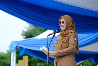 Bupati Gowa, Sitti Husniah Talenrang, menjalani pemeriksaan di Direktorat Reserse Kriminal Khusus (Ditreskrimsus) Polda Sulawesi Selatan, Rabu (29/7/2026).