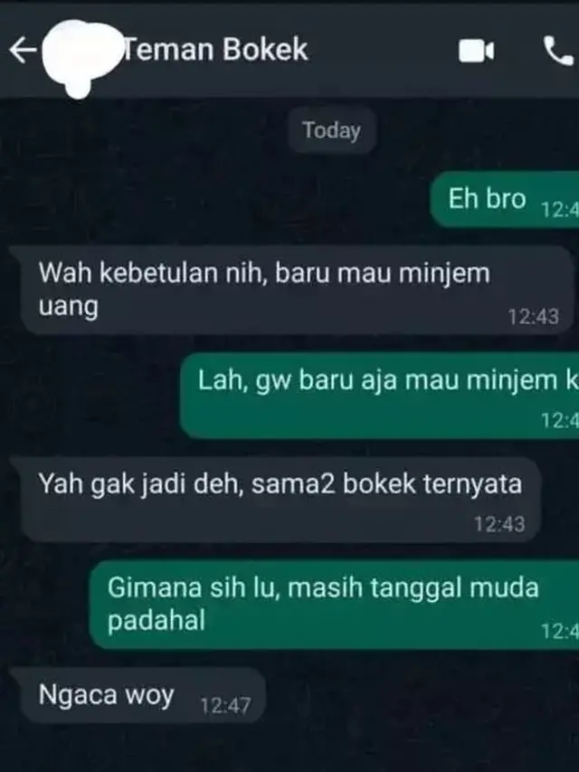 10 Chat Netizen saat Pinjam Uang ke Teman Ini Bikin Geleng Kepala