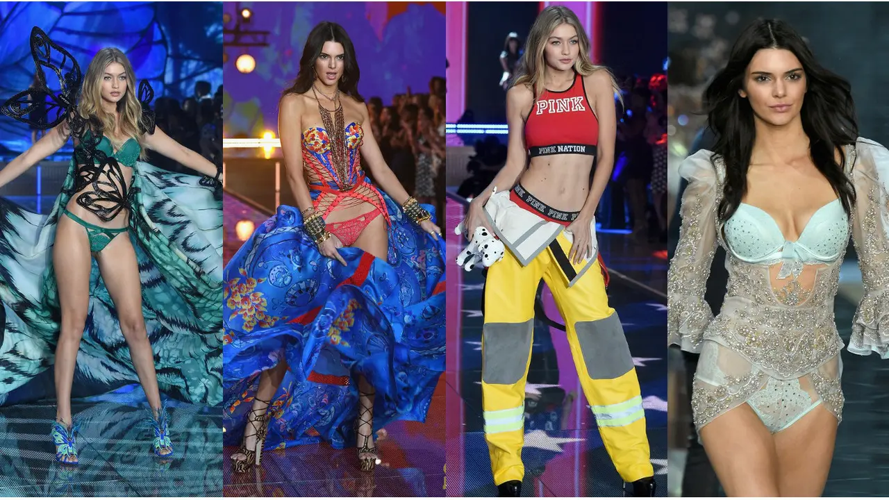 Gigi Hadid Kendall Jenner - Victoria's Secret Fashion Show 2015 1