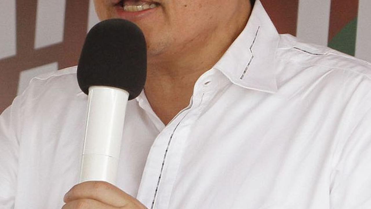 FOTO: Momen Anas Urbaningrum Pidato di Monas Jawab Janji Digantung Jika Terbukti Korupsi Hambalang
