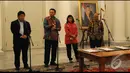  Ahok memberikan sambutan saat penandatanganan Mou revitalisasi gedung-gedung bersejarah milik PT Perusahaan Perdagangan Indonesia, Jakarta, Selasa (19/8/2014) (Liputan6.com/Andrian M Tunay) 