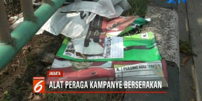 APK di Kawasana Sunter Jakarta Berserakan Jadi Sampah
