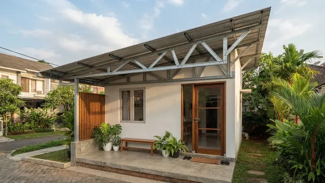 Desain Atap Pelindung Teras Rumah Kecil