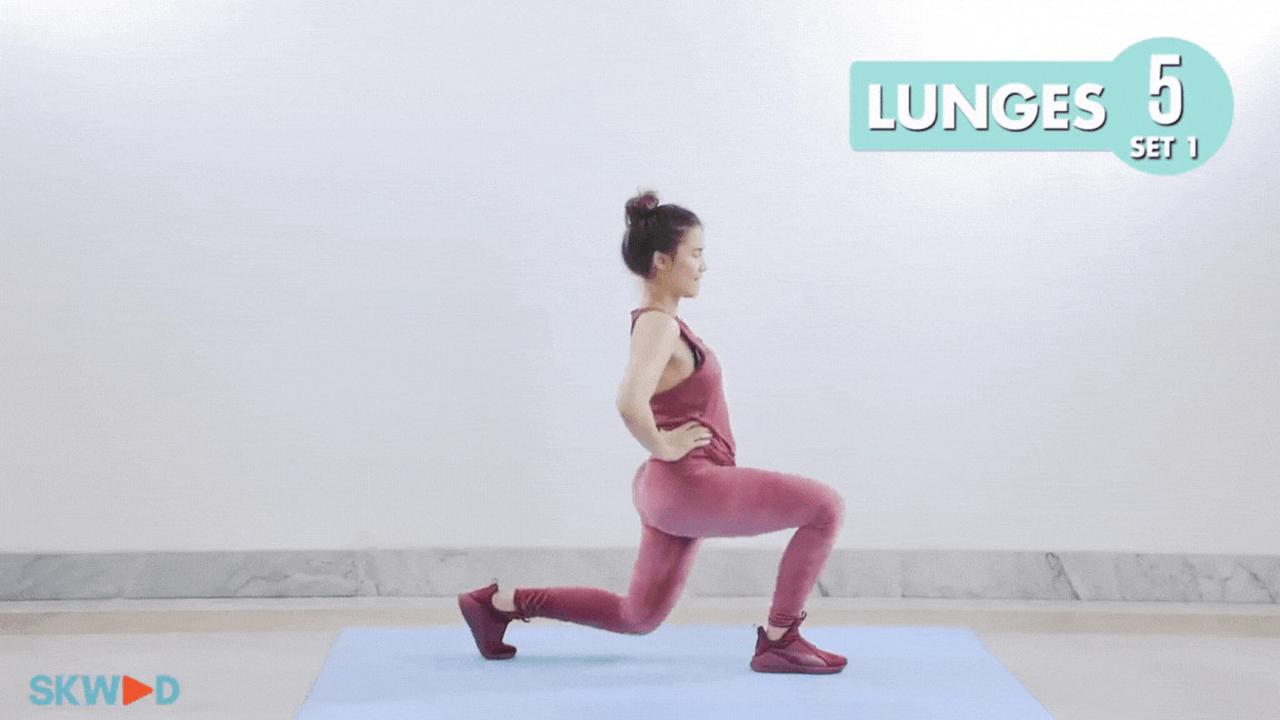 3. Lunges
