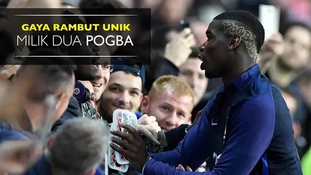 Paul Pogba dan Florentin Pogba sama-sama memiliki hobi yang unik dengan model rambutnya yang nyentrik ketika bermain.