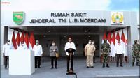 Presiden Jokowi meresmikan RS Jenderal TNI LB Moerdani di Merauke, Papua. (Foto: tangkapan layar Youtube Sekretariat Presiden)